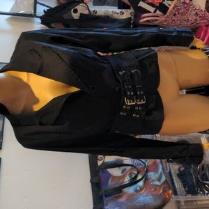 Black corset jacket Size Medium Vintage y2k